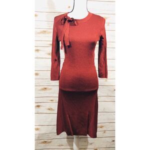 Love Scarlett Women’s Ribbed Fitted Sweater‎ dress Size M